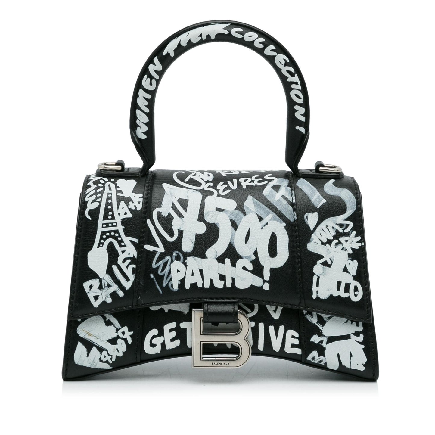 Luxury Balenciaga Trending 2025 XS Hourglass Graffiti Satchel (SHG-heztyI)