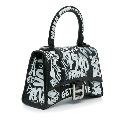 Luxury Balenciaga Trending 2025 XS Hourglass Graffiti Satchel (SHG-heztyI)