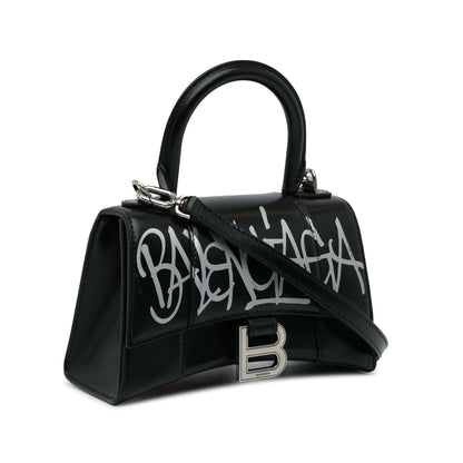 Luxury Balenciaga Trending 2025 XS Hourglass Graffiti Top Handle Bag (SHG-Z3JD8X)
