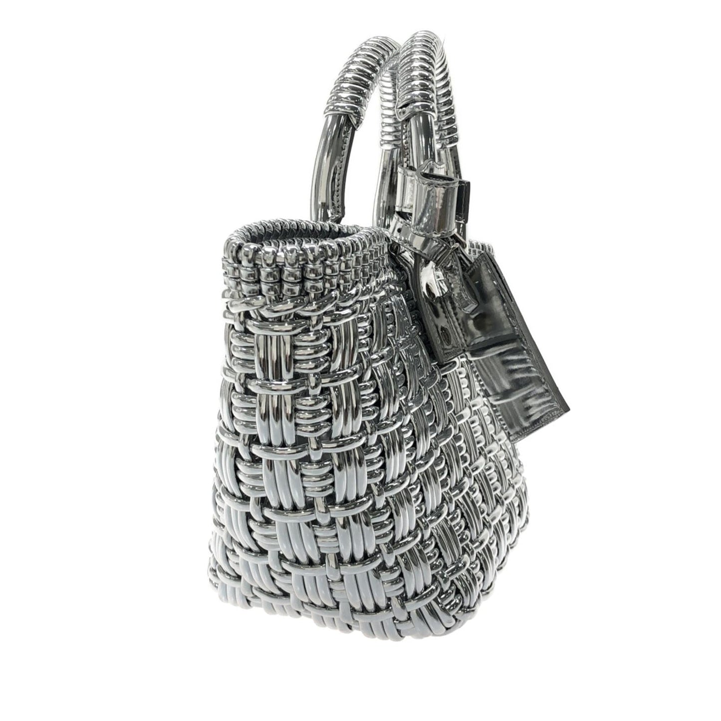 Luxury Balenciaga Trending 2025 XS Mettalic Woven Bistrot Panier Tote (SHG-iHAY00)
