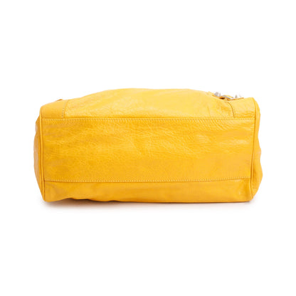 Balenciaga Yellow Agneau Leather Giant 12 Velo Bag