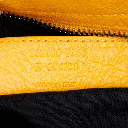 Balenciaga Yellow Agneau Leather Giant 12 Velo Bag