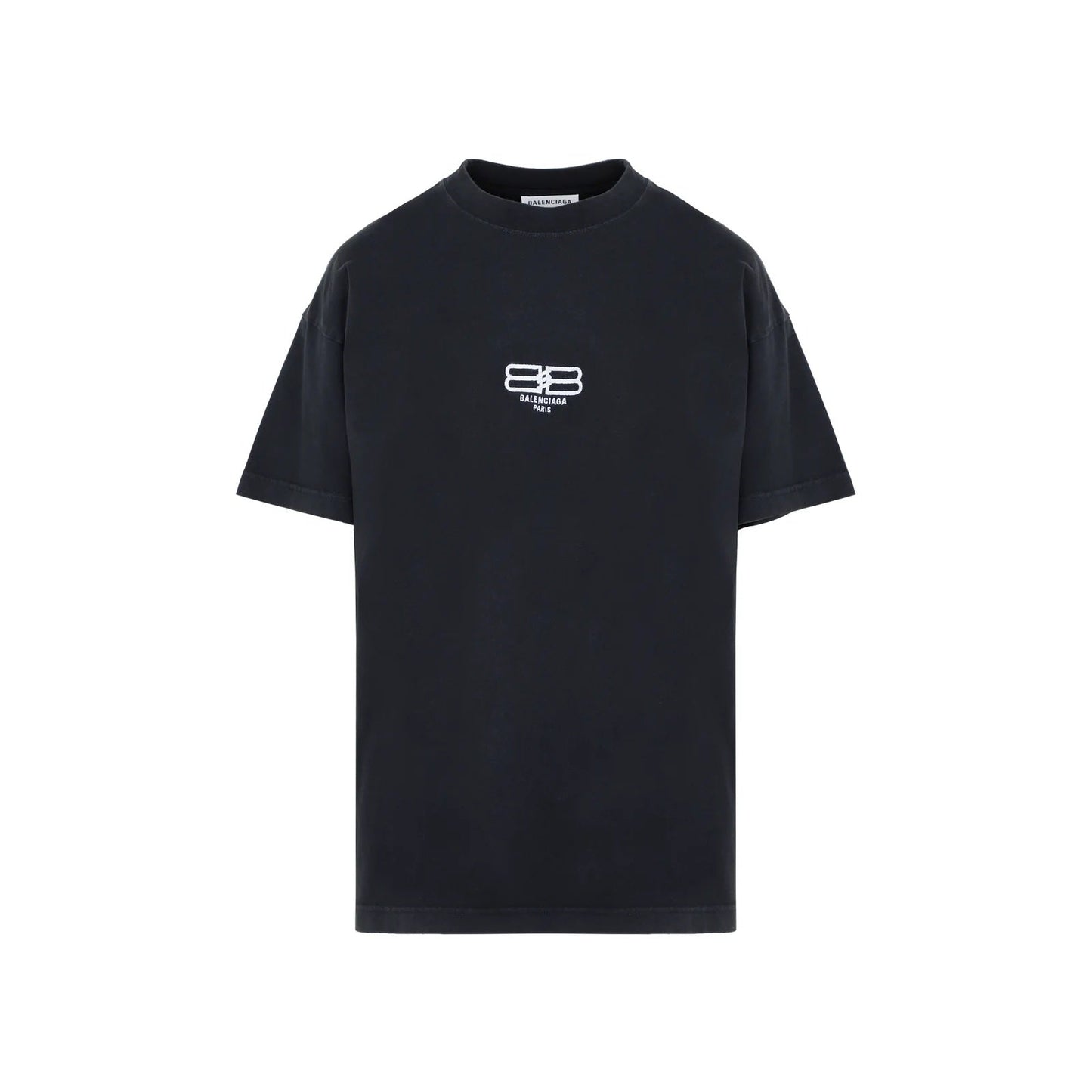 BALENCIAGA BB LOGO PRINTED CREWNECK T-SHIRT