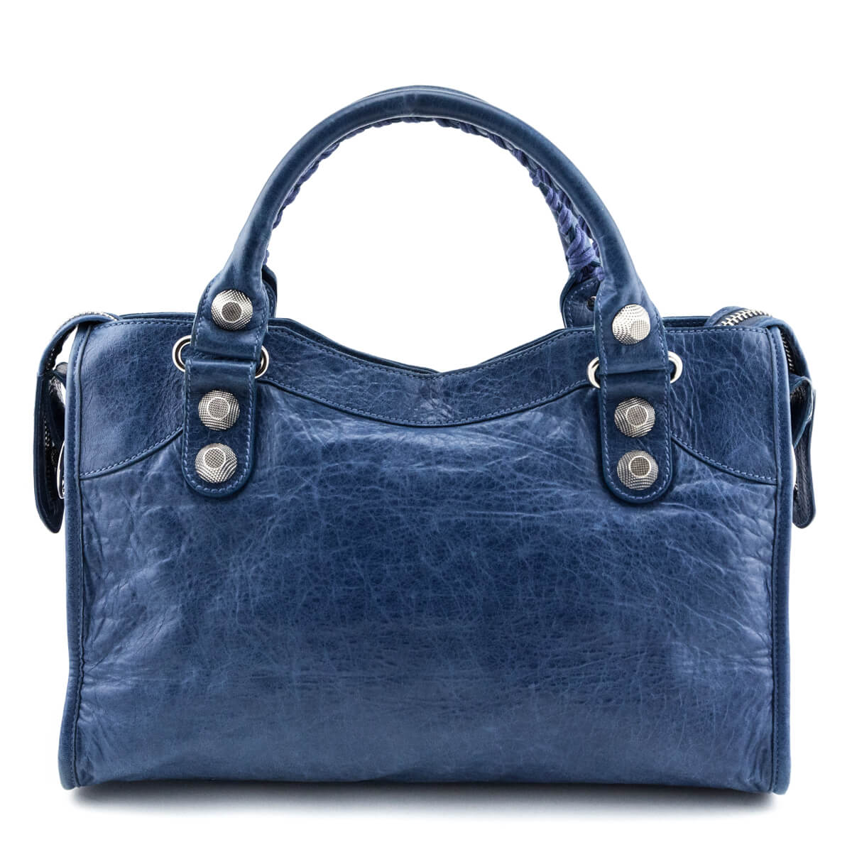 Luxury Balenciaga Trending 2025 Ocean Goatskin Giant 21 Silver City Bag