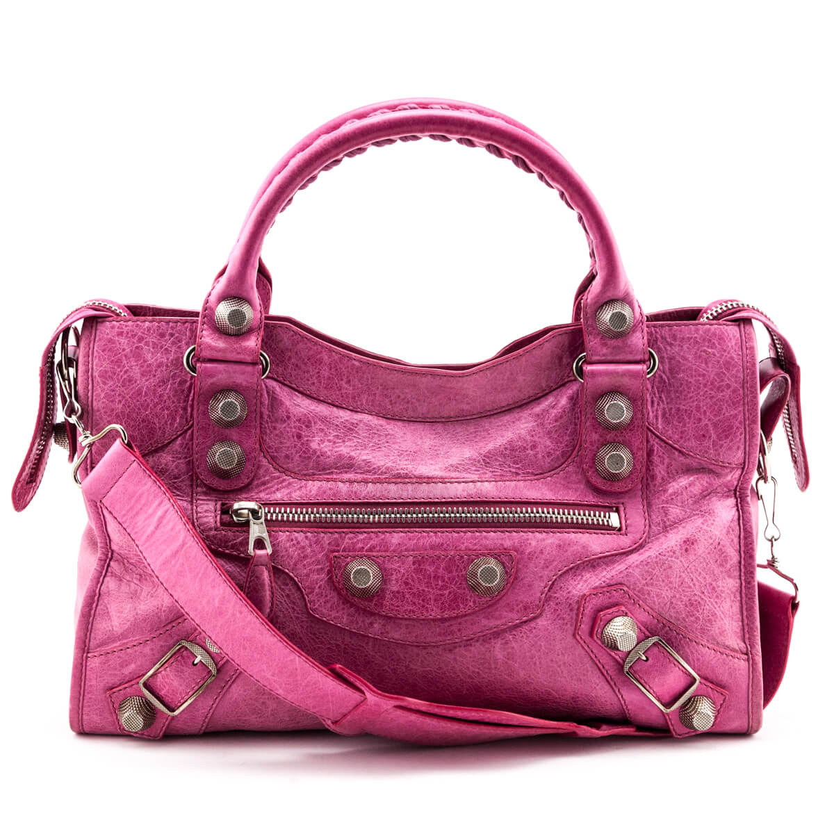 Luxury Balenciaga Trending 2025 Sorbet Agneau Silver Giant 21 City Bag