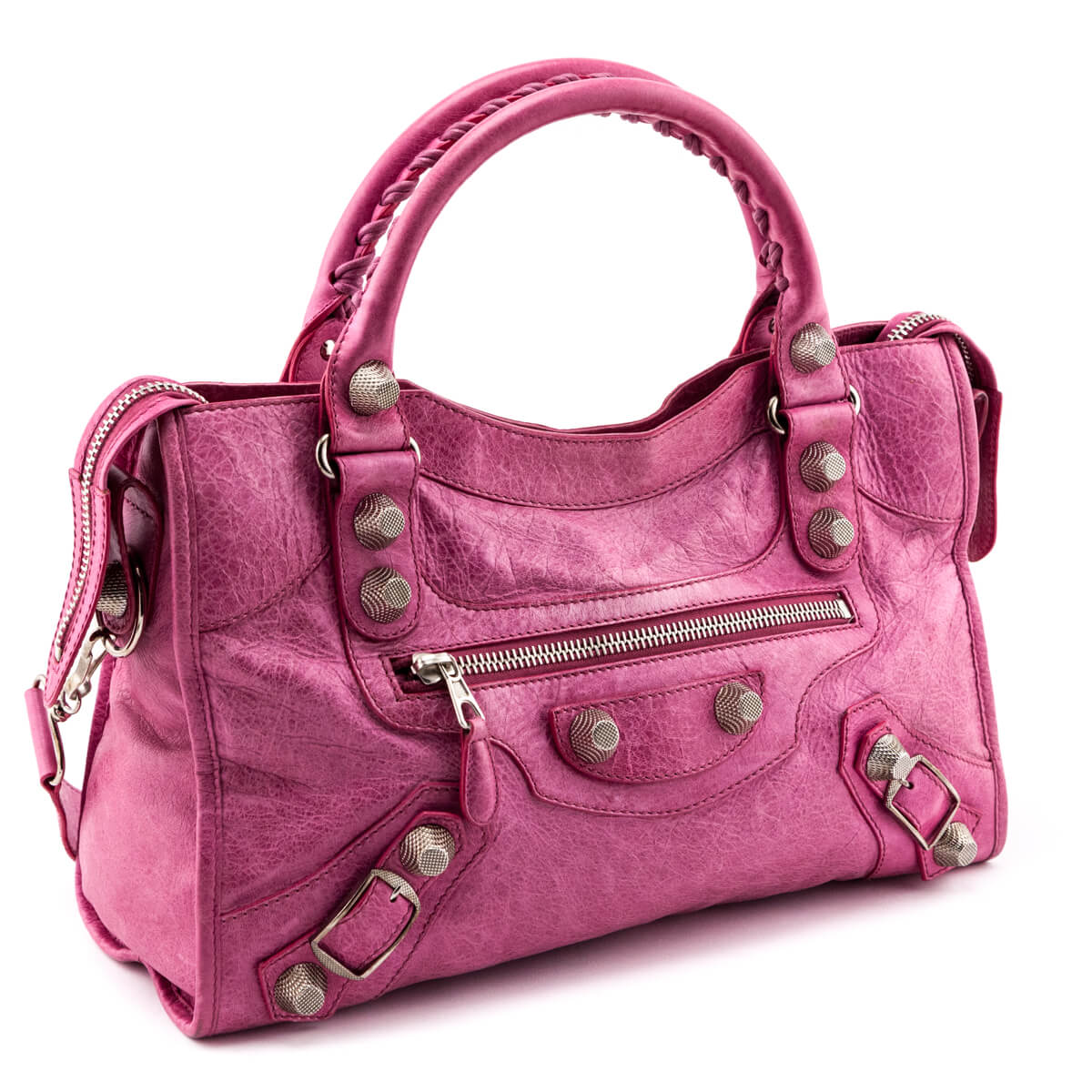 Luxury Balenciaga Trending 2025 Sorbet Agneau Silver Giant 21 City Bag