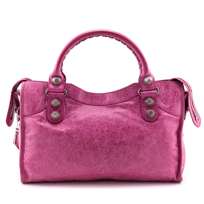 Luxury Balenciaga Trending 2025 Sorbet Agneau Silver Giant 21 City Bag