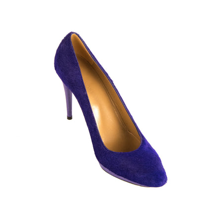 Luxury Balenciaga Trending 2025 Violet Pony Hair Pumps Size US 10 | EU 40