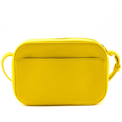 Luxury Balenciaga Trending 2025 Yellow Calfskin Logo XS Everyday Camera Bag