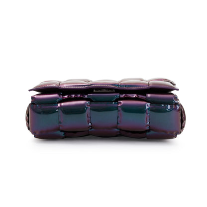 Bottega Veneta 2023 Holographic Glossy Nail Polish Nappa Intrecciato Padded Cassette Bag
