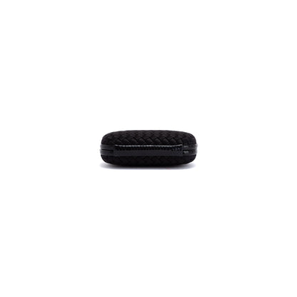 Bottega Veneta Ayers-Trimmed Satin Intrecciato Knot Clutch