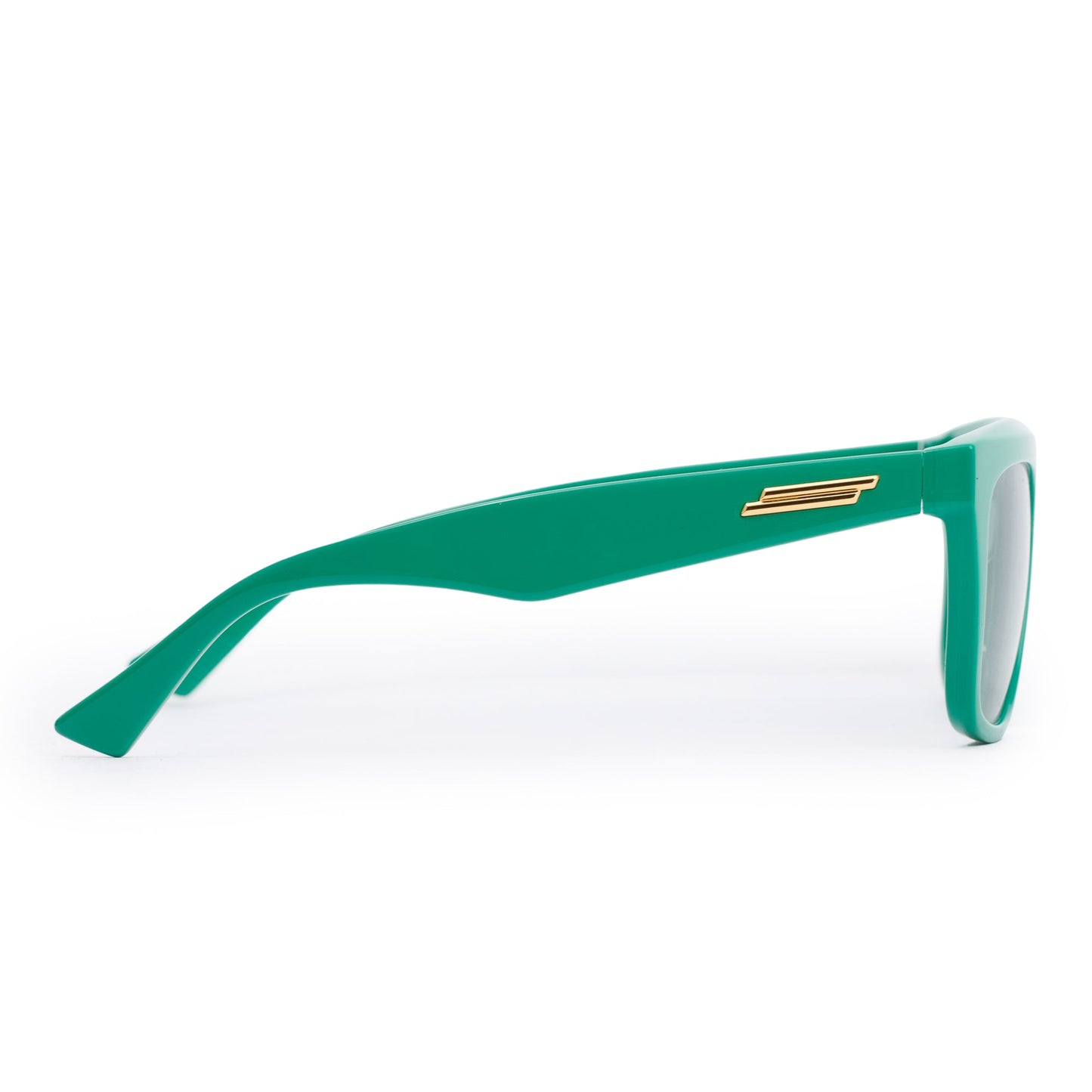 Bottega Veneta BV1060S Green Acetate Sharp Square Sunglasses