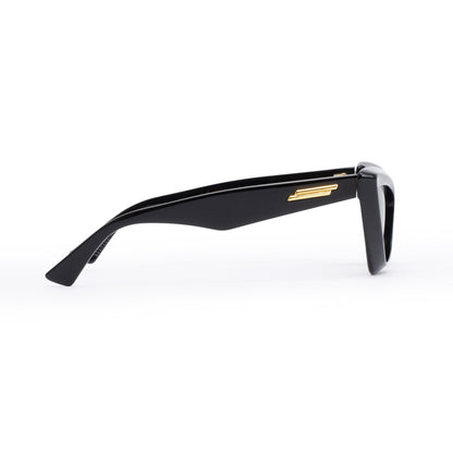 Bottega Veneta BV1101S Black Acetate Pointed Cat Eye Sunglasses