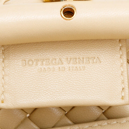 Bottega Veneta Beige Intrecciato Weave Padded Medium The Handle Bag