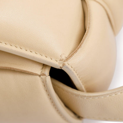 Bottega Veneta Beige Lambskin Leather Classic Padded Cassette Bag