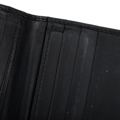 Bottega Veneta Black Intrecciato Leather Bi-Fold Wallet