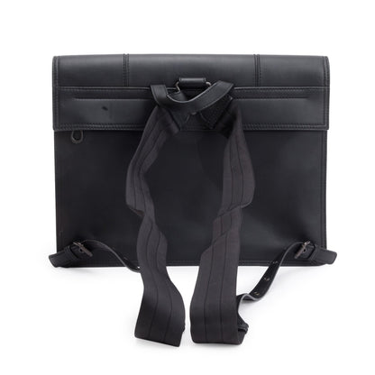 Bottega Veneta Black Intrecciato Leather Briefcase Backpack