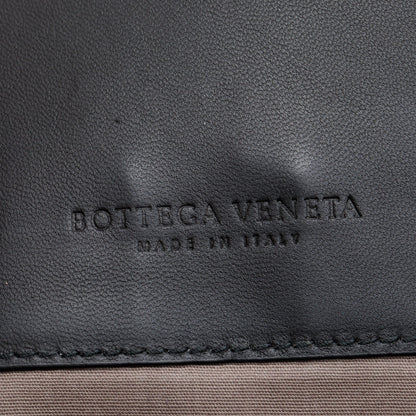 Bottega Veneta Black Intrecciato Leather Briefcase Backpack