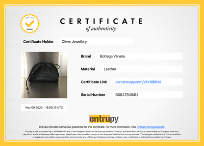 Bottega Veneta Black Intrecciato Leather Mini Pouch