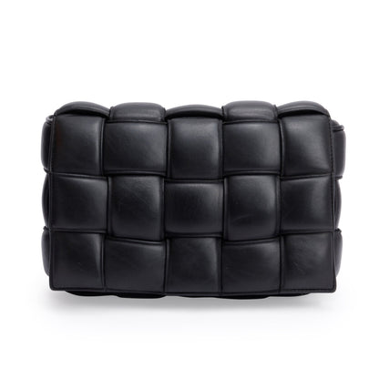 Bottega Veneta Black Lambskin Leather Classic Padded Cassette Bag
