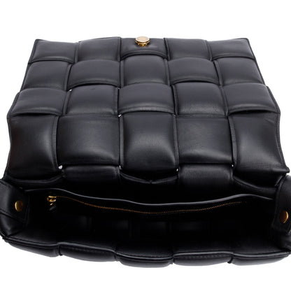 Bottega Veneta Black Lambskin Leather Classic Padded Cassette Bag