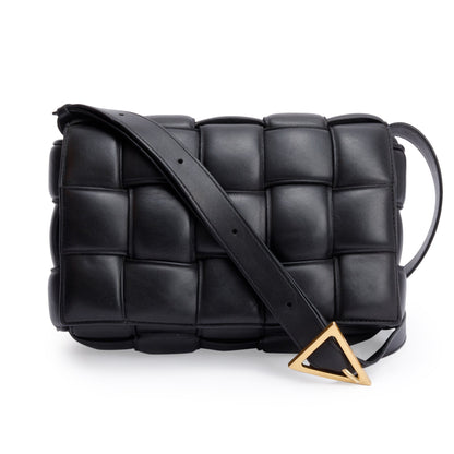 Bottega Veneta Black Lambskin Leather Classic Padded Cassette Bag