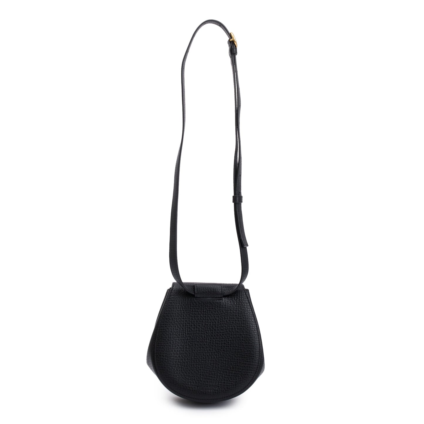 Bottega Veneta Black Leather Palmellato Crossbody Belt Bag