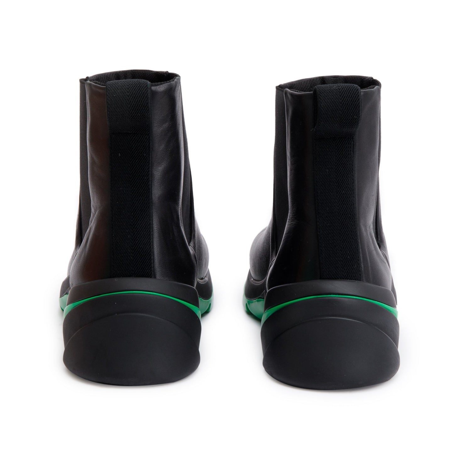 Bottega Veneta Black Nappa Leather Chelsea Boots, Size 40