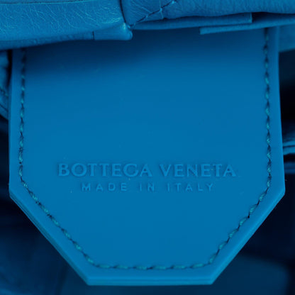 Bottega Veneta Blue Nappa Leather Intrecciato Cassette Belt Bag