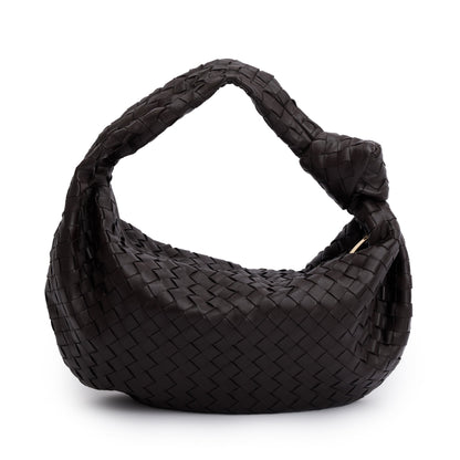 Bottega Veneta Brown Intrecciato Leather Large Jodie Bag