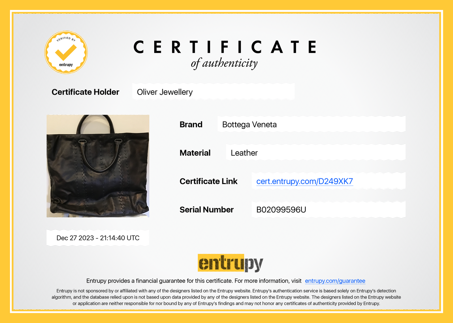 Bottega Veneta Brown Perforated Nappa Leather Tote