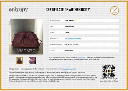 Bottega Veneta Burgundy Calfskin Leather The Mini Pouch