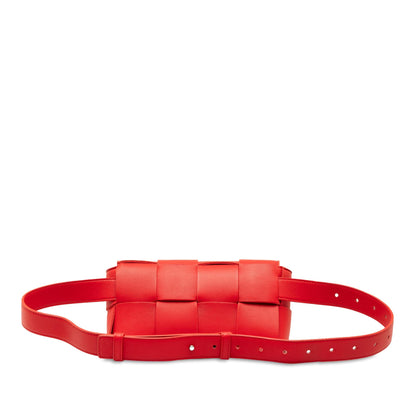 Luxury Bottega Veneta Calfskin Intrecciato Cassette Belt Bag (SHG-GmtFpe)