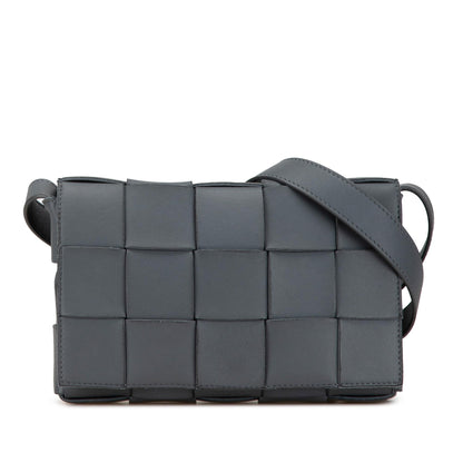 Luxury Bottega Veneta Calfskin Intrecciato Cassette Crossbody (SHG-QKpHOv)