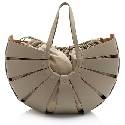 Luxury Bottega Veneta Calfskin The Shell Large Tote (SHF-23531)