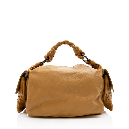 Luxury Bottega Veneta Cervo Cocker Satchel (SHF-21752)