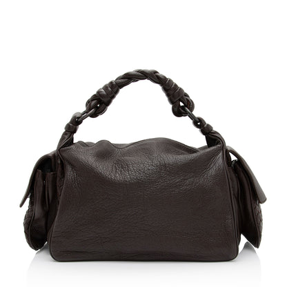 Luxury Bottega Veneta Cervo Cocker Satchel (SHF-jlBNVm)