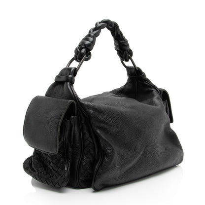 Luxury Bottega Veneta Cervo Cocker Satchel (SHF-wvkJeH)