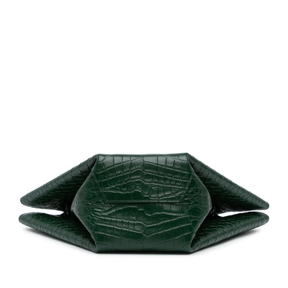 Luxury Bottega Veneta Crocodile Embossed Doll Top Handle Bag (SHG-NFmWTW)