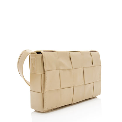 Luxury Bottega Veneta Calfskin Cassette Crossbody Bag (SHF-Di1rKQ)