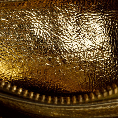 Bottega Veneta Gold/Silver Tubular Laminated Lambskin Leather Mini Jodie Bag