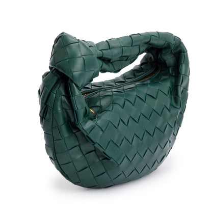 Bottega Veneta Green Intrecciato Leather Mini Jodie Bag