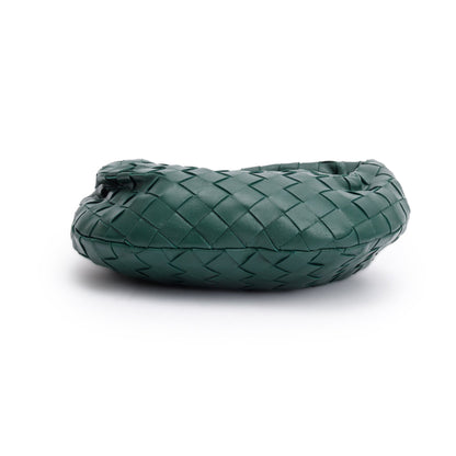 Bottega Veneta Green Intrecciato Leather Mini Jodie Bag