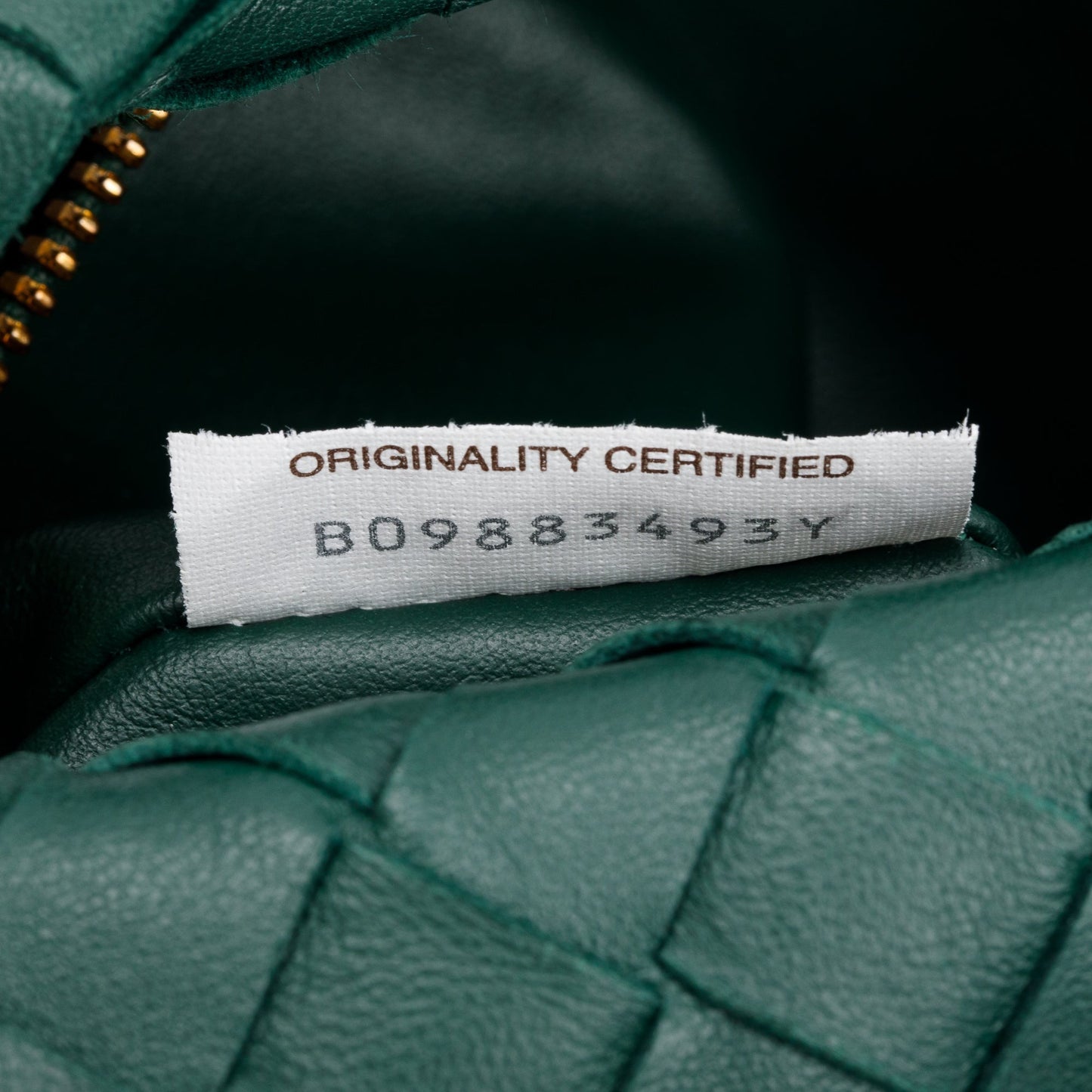 Bottega Veneta Green Intrecciato Leather Mini Jodie Bag