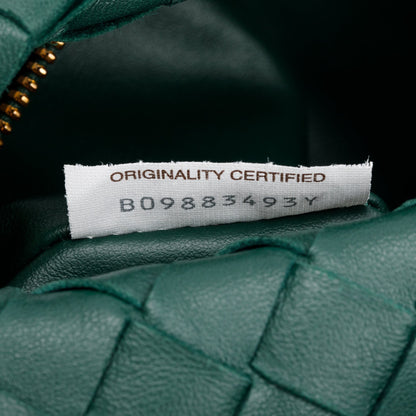Bottega Veneta Green Intrecciato Leather Mini Jodie Bag