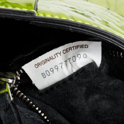 Bottega Veneta Green Metallic Crushed Calfskin Maxi Intrecciato Leather Cassette Bag