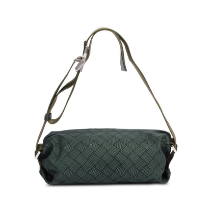 Bottega Veneta Green Nylon Jacquard Belt Bag