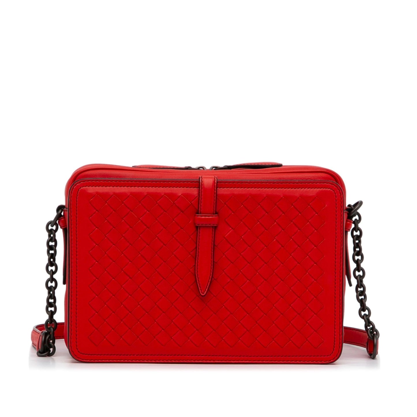 Luxury Bottega Veneta Intrecciato Belt Flap Camera Bag (SHG-sqwf3F)