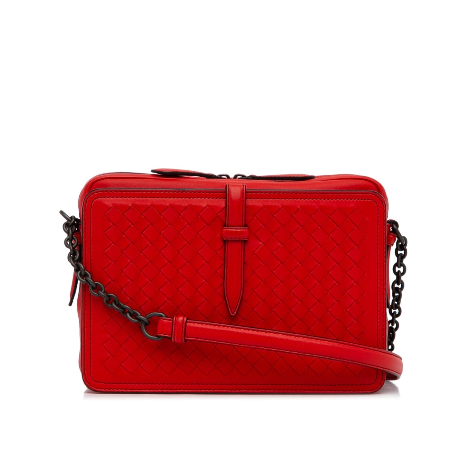 Luxury Bottega Veneta Intrecciato Belt Flap Camera Bag (SHG-sqwf3F)