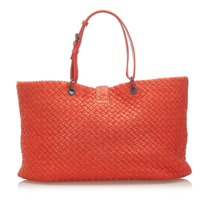 Luxury Bottega Veneta Intrecciato Capri Leather Tote Bag (SHG-23128)